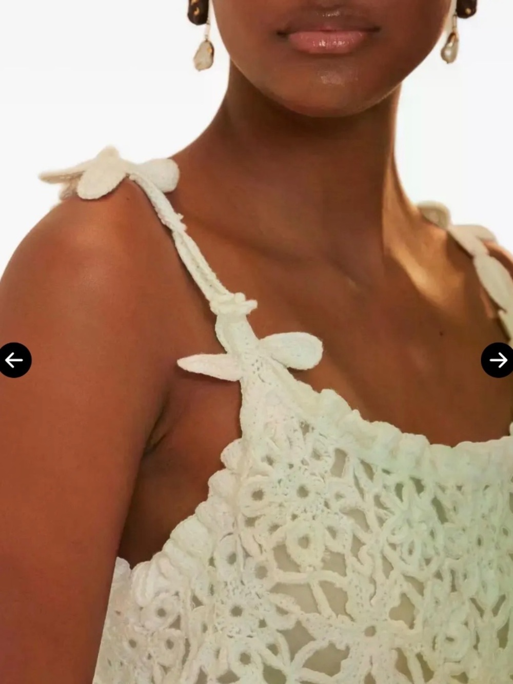 Farm Rio White Crochet Top - Picture 3 of 3